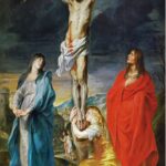 The Crucifixion with the Virgin Mary, St John and St Mary Magdalene POSTER 13 X 19 Inches Religious Art Print