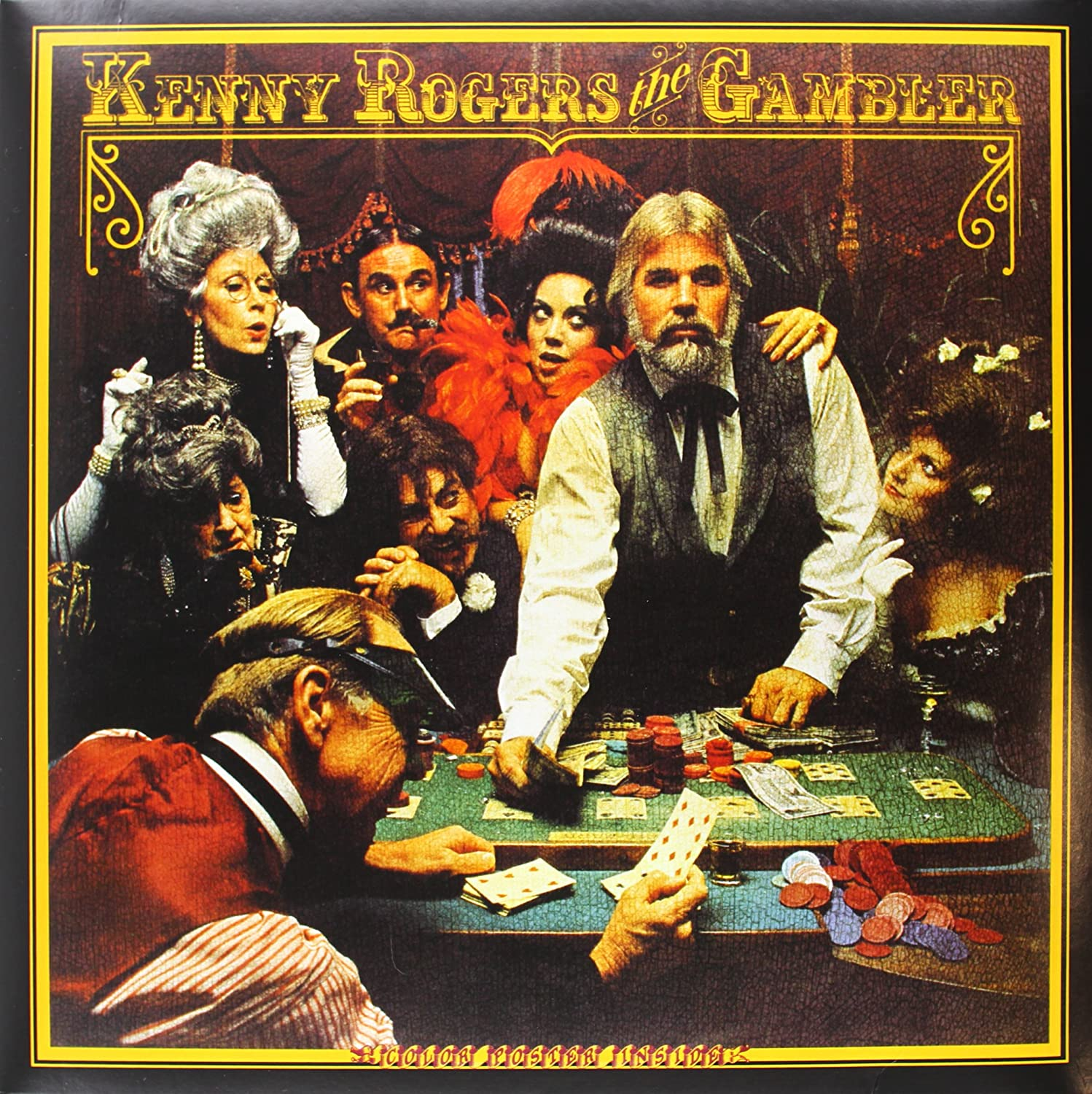Kenny Rogers The Gambler Kenny Rogers - The Gambler Album Cover POSTER 24 X 24 INCHES - Image 1
