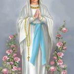 The Virgin Mary with Roses POSTER 13 X 19 Inches Religious Art Print