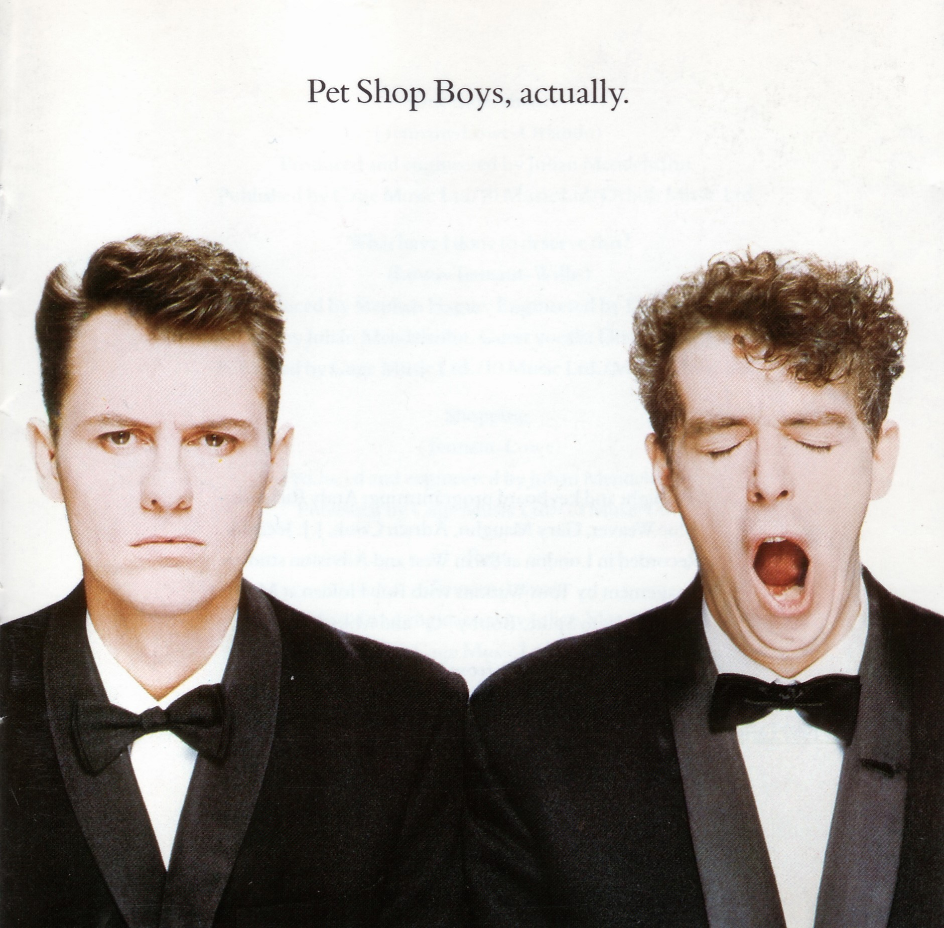 Pet Shop Boys Actually Pet Shop Boys - Actually Album Cover POSTER 24 X 24 INCHES - Image 1