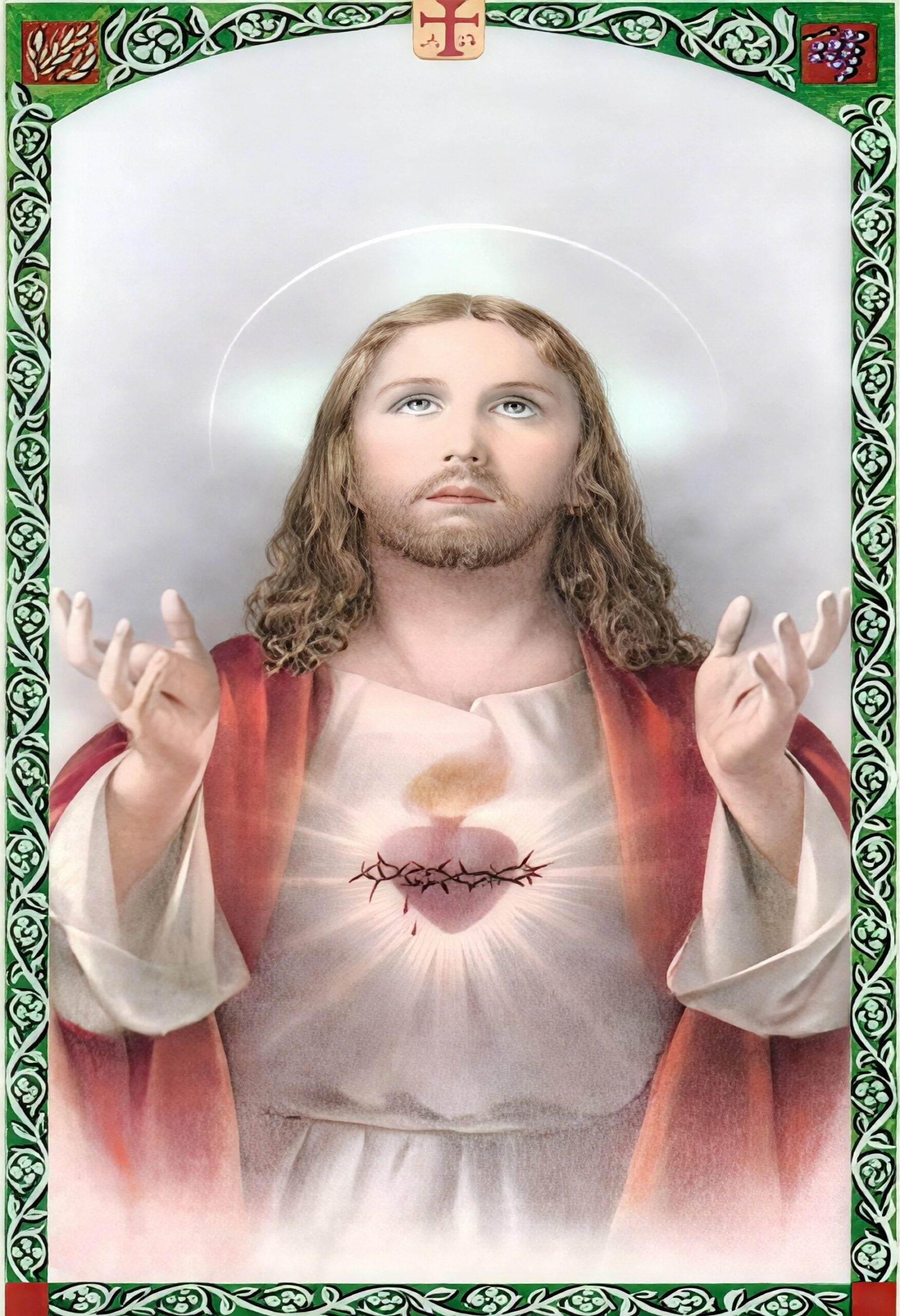SACRED HEART OF JESUS The Sacred Heart of Jesus (Classic) POSTER 13 X 19 Inches Religious Art Print - Image 1