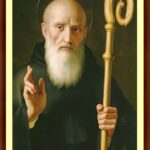 Saint Benedict of Nursia POSTER 13 X 19 Inches Religious Art Print