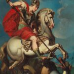 Saint George and the Dragon POSTER 13 X 19 Inches Religious Art Print
