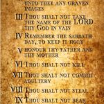 The Ten Commandments POSTER 13 X 19 Inches Religious Art Print