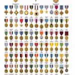 United States and Foreign Awards - Full Medals Chart POSTER 24 X 36 Inches Military Reference Chart