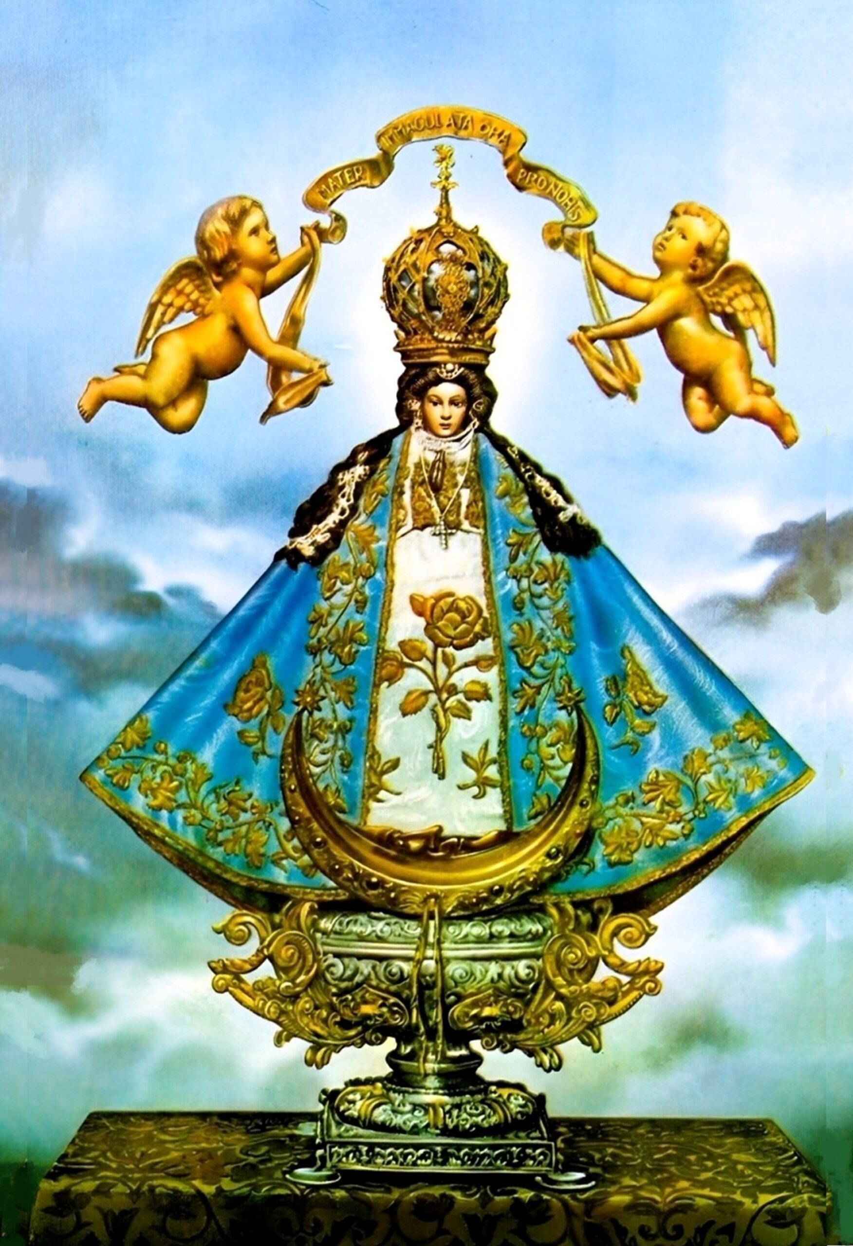 VIRGEN DE GUADALUPE VIRGIN MARY SAN JUAN DE LOS LAGOS Virgen de San Juan de los Lagos POSTER 13 X 19 Inches Religious Art Print - Image 1