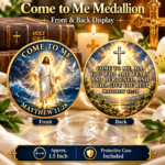 Come To Me Medallion – Matthew 11:28 – 1.5 Inch Commemorative Coin