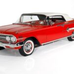 1960 Chevrolet Impala Red Convertible (Top On) POSTER 24 X 36 INCH Sweet!