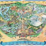 1966 Disneyland Map REPRODUCTION POSTER 8.5 X 11 inches