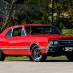 1966 Oldsmobile Cutlass 442 Coupe (Red) POSTER 24 X 36 INCH Sweet!