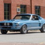 1967 Shelby GT500 Mustang Light blue POSTER 24 X 36 INCH SWEET!