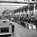 1967 VW BUS ASSEMBLY LINE POSTER 24 X 18 INCHES Vintage!