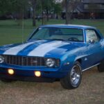 1969 Chevy Camaro Z28 Blue-Stripes POSTER 24 X 36 INCH SWEET LOOKING!