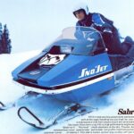 1974 Sno-jet SabreJet 440 Snowmobile SLED Poster 24 X 24 Inch SWEET!