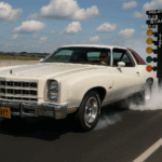 1977 CHEVROLET MONTE CARLO LANDAU Drag Strip Burnout POSTER 24 X 36 INCH Sweet!