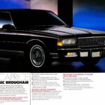 1987 Chevy Caprice Classic Brougham Ad POSTER 24 X 36 INCH Sweet Looking!