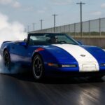 1996 Chevrolet Corvette Grand Sport Convertible Burnout POSTER 24 X 36 INCH