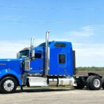 2018 Kenworth W900 (Blue) POSTER 24 X 18 INCHES Big Rig