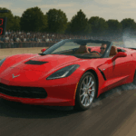 2019 Chevrolet Corvette Z06 Convertible Dragstrip POSTER 24 X 36 INCH
