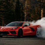 2020 CHEVROLET CORVETTE RED (BURNOUT - SMOKE) POSTER 24 X 36 INCH AWESOME!!!