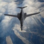B-1B Lancer (Over Mountains) POSTER 24 X 36 Inches U.S. Military Aircraft