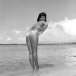 Bettie Page (Ocean) POSTER 24 X 24 Inches NICE! Wall Art