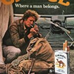 CAMEL AD (MAN BELONGS) POSTER 24 X 36 Inches Looks NICE!! Cigarettes