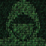 Computer Hacker on Binary Code Background POSTER 24 X 18 Inches Nice Wall Art