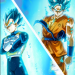 Dragon Ball Super Poster Goku and Vegeta SSJ Blue POSTER 24 X 18 INCH ANIME Nice
