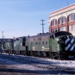 Electro Motive Burlington Northern F9 780 Fargo 1978 POSTER 24 X 36 Inches Nice!