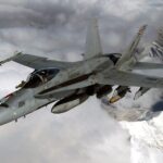 FA-18 Hornet (Clouds) POSTER 24 X 36 Inches U.S. Military Aircraft