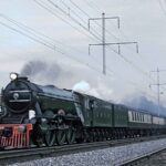 Flying Scotsman Steam Locomotive POSTER 24 X 36 Inches Nice!