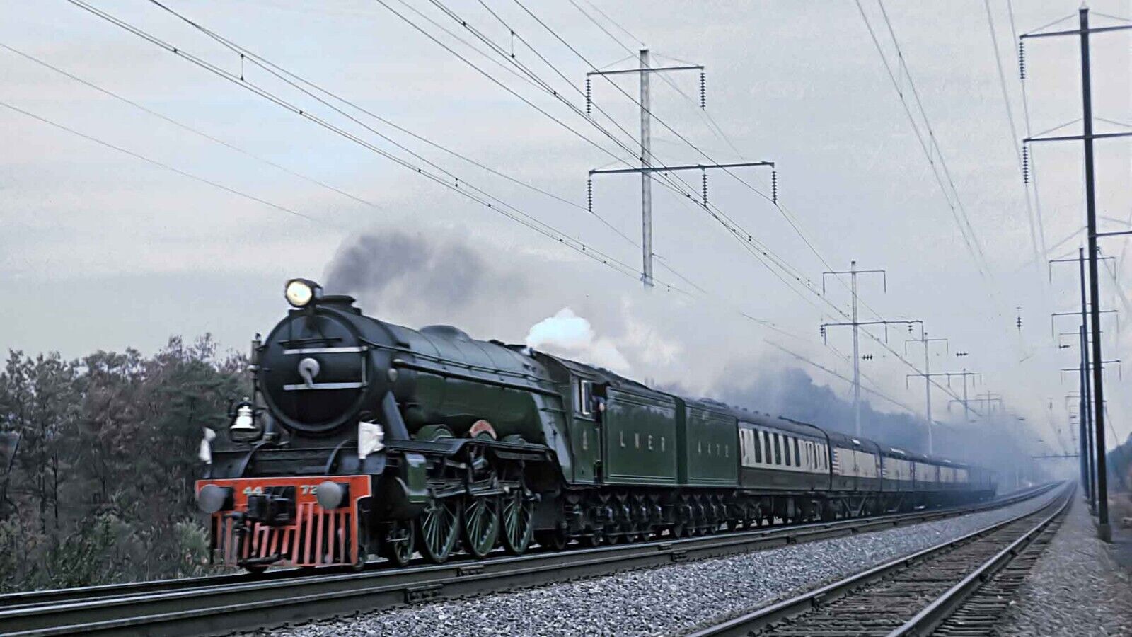 Flying-Scotsman-Steam-Locomotive-POSTER-24-X-36-Inches-Nice-116342346860 Flying Scotsman Steam Locomotive POSTER 24 X 36 Inches Nice! - Image 1