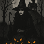 Halloween Mean Witch 2 POSTER 24 X 18 Inches Wall Art.  Autum