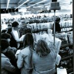 Kmart Shoppers Around Blue Light Special 70s  POSTER 24 X 18 Inches Wall Art