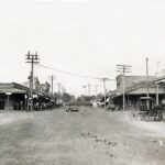Main Street Hearne Texas 1908 POSTER 24 X 18 Inches Wall Art