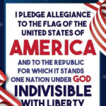 Pledge of Allegiance USA American Flag POSTER 24 X 18 Inches Nice Wall Art!