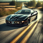 Pontiac Firebird Trans Am 1993–2002 4th Gen Black Road POSTER 24 X 36 INCH