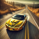 Pontiac Firebird Trans Am 1993–2002 4th Gen Yellow Road POSTER 24 X 36 INCH