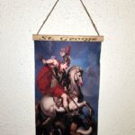 Saint George 13x8" Vibrant Felt Hanging Poster. Beautiful Colorful ART! Catholic