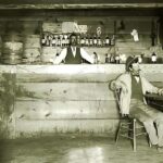 Saloon in Wyoming (1800s) Wild West Cowboy 24 X 18 Inch POSTER Vintage Wall Art