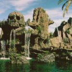 Skull Rock and Pirate's Cove Disneyland POSTER 24" X 18" Vintage Wall Art