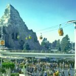 Skyway to Fantasyland 1974 Disneyland 1960s POSTER 24" X 18" Vintage
