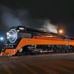 Southern Pacific GS-4 Locomotive Night Time POSTER 24 X 36 Inches Nice!