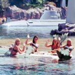 Submarine Ride Disneyland (Mermaids) 1960s POSTER 24" X 24 Vintage Wall Art