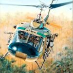 Vietnam Veteran (Born in Battle) UH-1 "Iroquois" Huey POSTER 24 X 18 Inches