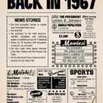 Year in History 1967 POSTER 24 X 18 Inches (Year You Were Born Gift) Very Nice!