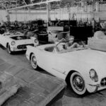1953 CHEVROLET CORVETTE (ASSEMBLY PLANT) POSTER 24 X 36 INCH SWEET LOOKING!