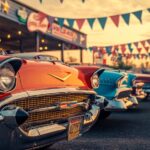 1957 Chevy (Row) POSTER 24 X 36 INCH SWEET!