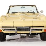 1966 Chevrolet Corvette Convertible Yellow (Front) POSTER 24 X 36 INCH SWEET!